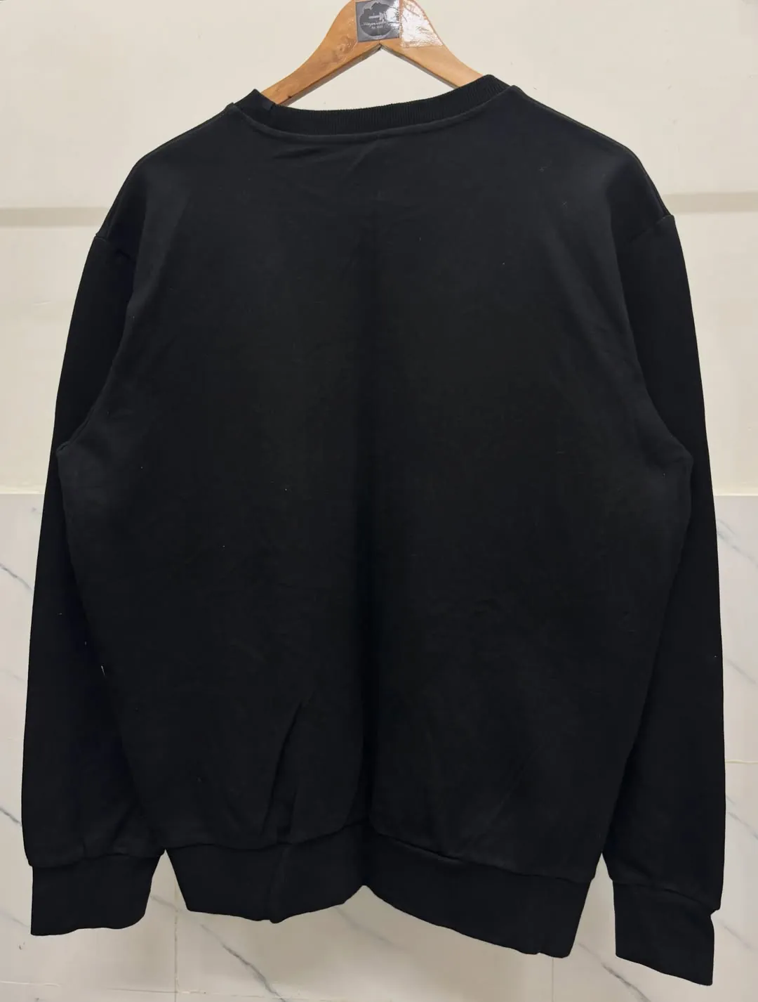 BLACK NIKE EMBROIDERY SWOOSH SWEATSHIRT — photo 6