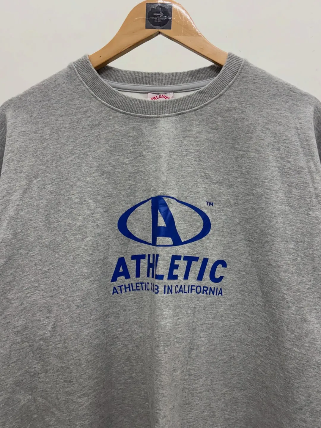 ATHLETIC HEAVYWEIGHT GREY SWEATSHIRT — photo 2