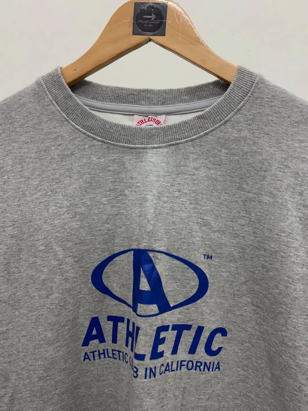 ATHLETIC HEAVYWEIGHT GREY SWEATSHIRT — photo 3