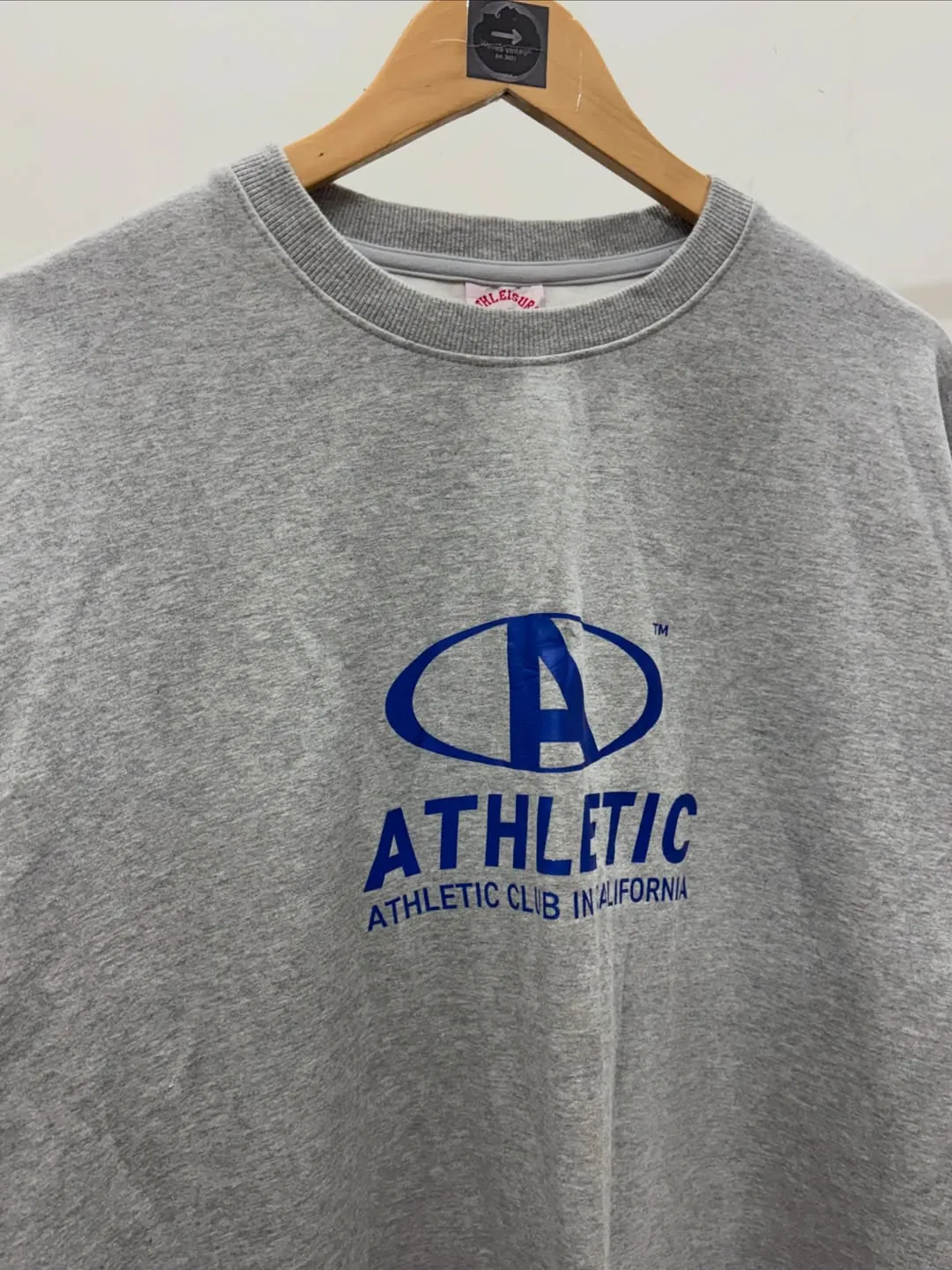 ATHLETIC HEAVYWEIGHT GREY SWEATSHIRT — photo 4