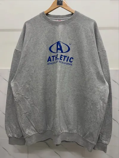 ATHLETIC HEAVYWEIGHT GREY SWEATSHIRT